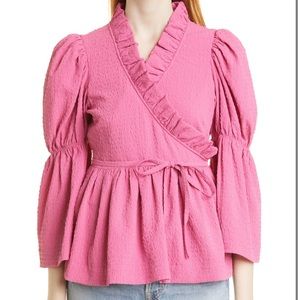 NWT Bell Sleeve Wrap Top